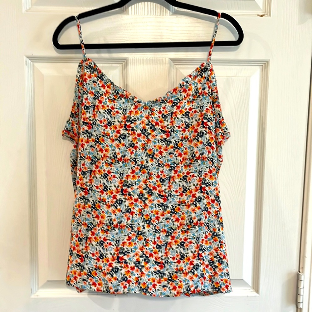 LOFT Camisole, small floral pattern, XL